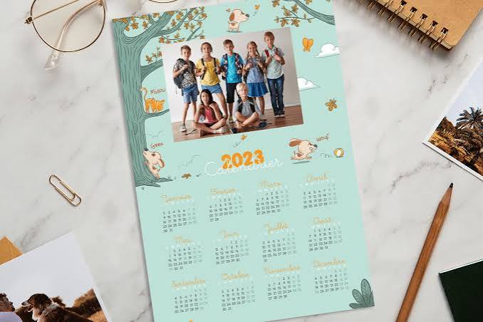 Calendrier 2026 personnalisé avec la photo de classe